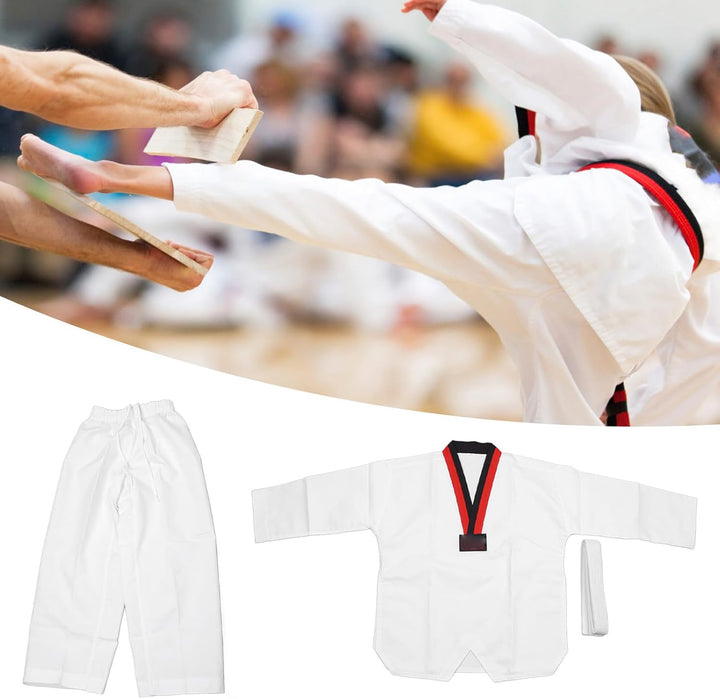 VGEBY Taekwondo-Dobok-Anzug, Robust, Bequem, Atmungsaktiv, Taekwondo-Trainingsuniform für Kinder mit
