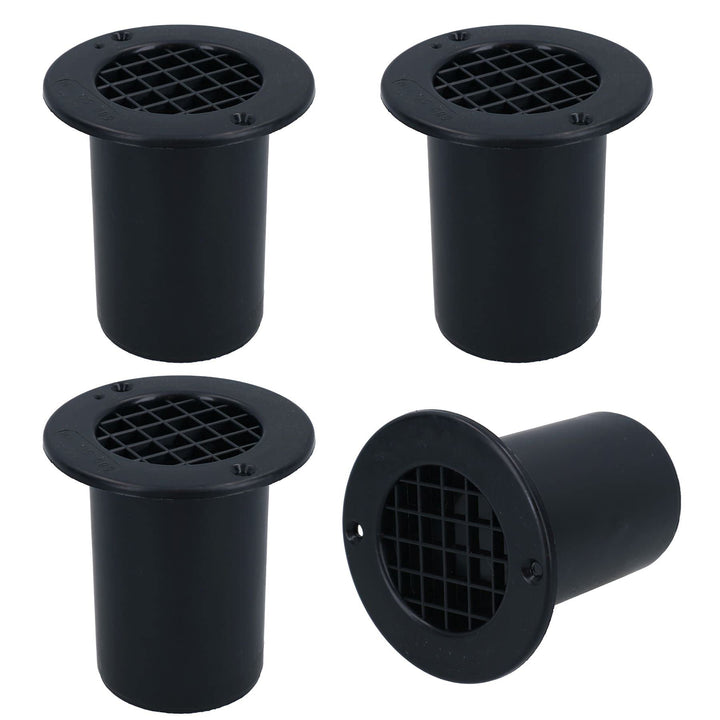 AB Tools Gas-Bodenlüftung, 75 mm langer Flansch, Wohnwagen, Van, Umbau Wohnmobil 4 Vents, 4 Vents