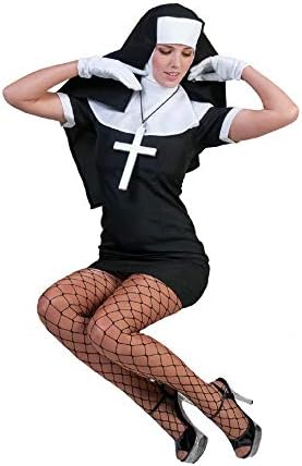 Sexy Nonne Anna Kostüm Gr. 44 46