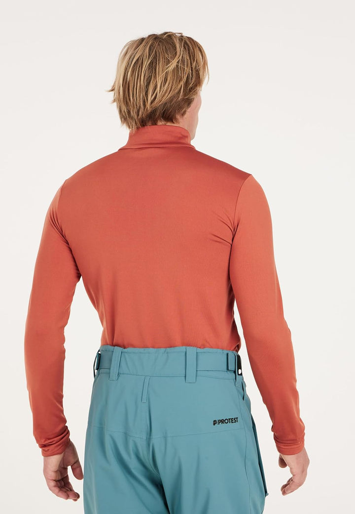 Protest Men Cycling Jersey PRTHINDES L Brick Orange, L Brick Orange