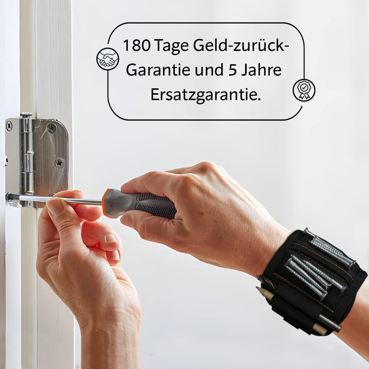 Geschenke für Männer, Magnetarmband Handwerker 2024 inkl. Magnetstab und Bleistift zum Halten von Sc