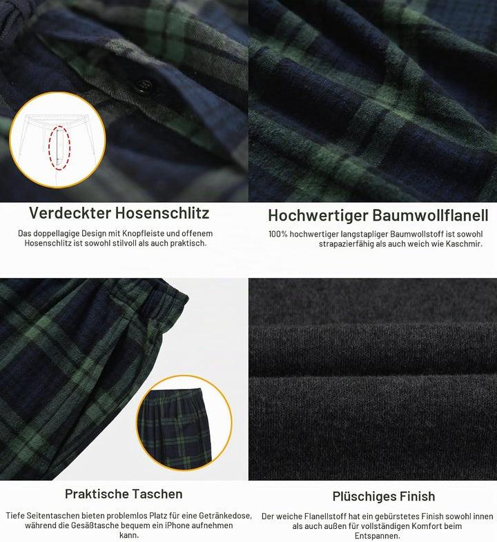 LAPASA Herren Pyjama-Set Schlafanzugset (Extra Warm Flecce Set M129, Wärmer Flanell Set M95, Warm Fl