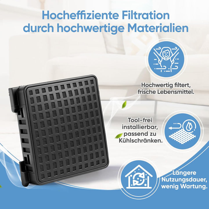 4 Stück Aktivkohlefilter Kompatibel mit Liebherr Kühlschränken & Weinkühlern 7440021-00 9096989 9882