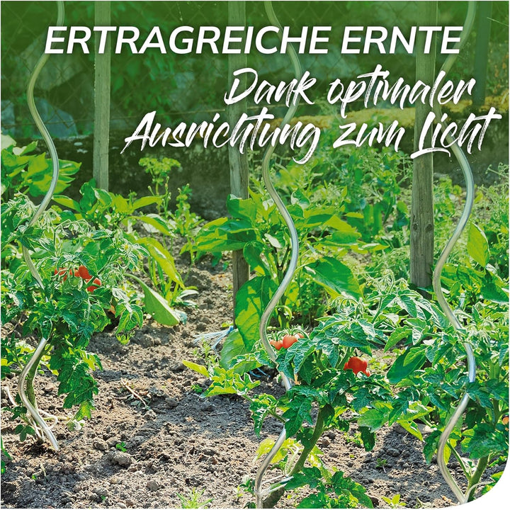 bellissa – Tomatenspirale Rankhilfe aus Aluminium 10er Set 180cm & Ø 10mm - Pflanzenstütze für Tomat