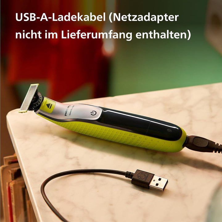 Philips OneBlade 360 Face – Authentische Elektrischer Bartschneider und Rasierer zum Trimmen, Stylen