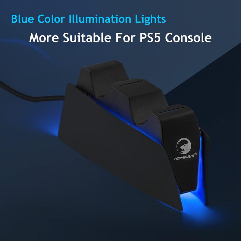 Mcbazel Dual-USB-Ladestation für PS5 Controller DualSense-Controller-Ladestation mit LED-Licht-Anzei