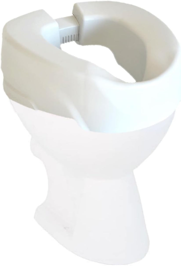 Toilettensitzerhöhung,Toilettensitz mit einstellbarer Breite,10cm Wc sitzerhöhung,150 kg Tragkraft,W