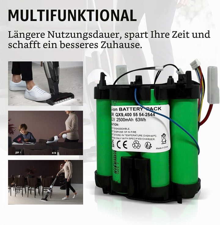 25.2V Akku für AEG QX9 &amp; Electrolux Pure Q9 Serie Staubsauger: QX 9 1 50 IB,QX 9 1 Anim,PQ91-50MB, P