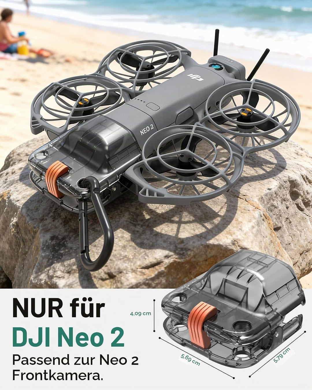 Gimbalschutz für DJI Neo 2 Drohne, Gimbalabdeckung für DJI Neo 2 Zubehör, kompakt leicht tragbar für