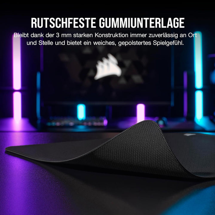 Corsair MM500 v2 Grosses Hybrid-Stoff-Mauspad für Spiele – 45cm x 40cm – Auslaufsichere Beschichtung