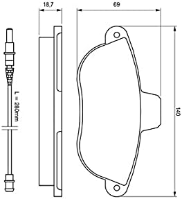 Bosch BP205 Bremsbeläge - Vorderachse - ECE-R90 Zertifizierung - vier Bremsbeläge pro Set