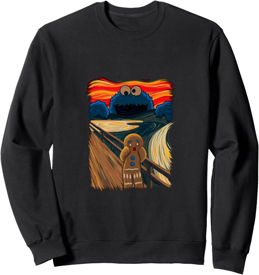Cookie Muncher Der Schrei Munch Monsterwitz Sweatshirt