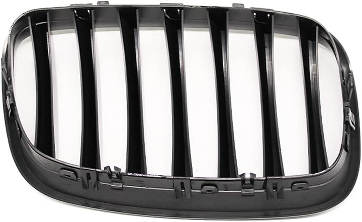 HZTWFC Frontnierengitter Einzellamelle glänzend schwarz Morden Stil Frontstossstangengrill Auto Styl
