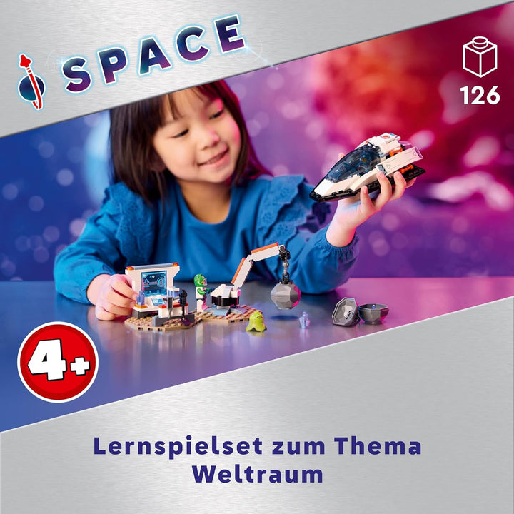 LEGO City Bergung eines Asteroiden im Weltall, Weltraum-Spielzeug mit Raumschiff, Raumstation, 2 Min