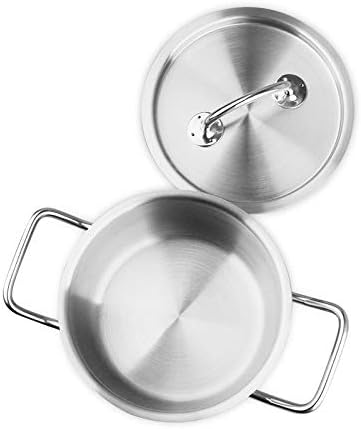 CS Kochsysteme 043117 Kochgeschirr, Edelstahl, Durchmesser 16 cm, silber, 18 x 18,3 x 14,4 cm 18 x 1