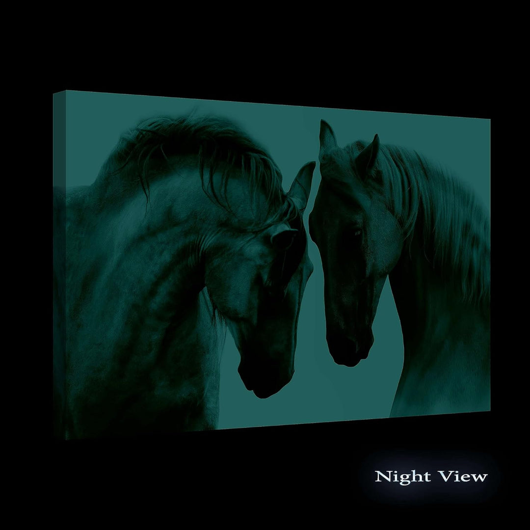 Startonight Bilder - Weisse Pferde Lieben - Leinwandbilder Moderne Kunst, Wanddeko Kunstdrucke, Wand