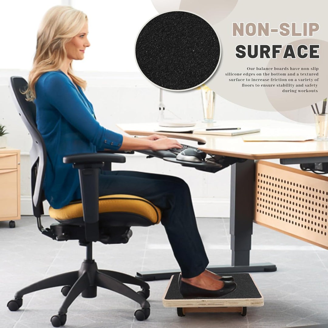 Balance Board, Wackelbrett Physio, Gleichgewichtstrainer, für physikalische Therapie Stehpult Kern S