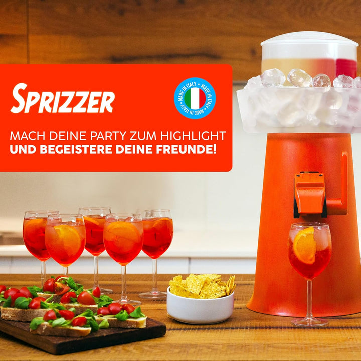 Sprizzer - Aperol Spritz Maschine für Spritz, Dispenser und Mischer mit Eisbehälter für Aperitif, Ma