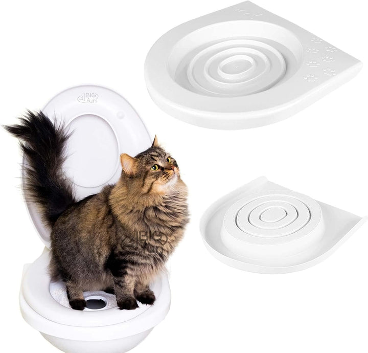 Trainingssystem zum eingewöhnen Ihrer Katze an das WC Katzen WC-Sitz Toiletten Training System Katze