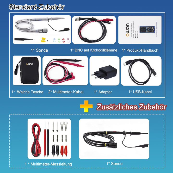HDS272 Handheld-Digital-Oszilloskop 70MHz Bandbreite 3,5 Zoll LCD mit einstellbarer Helligkeit 2 in