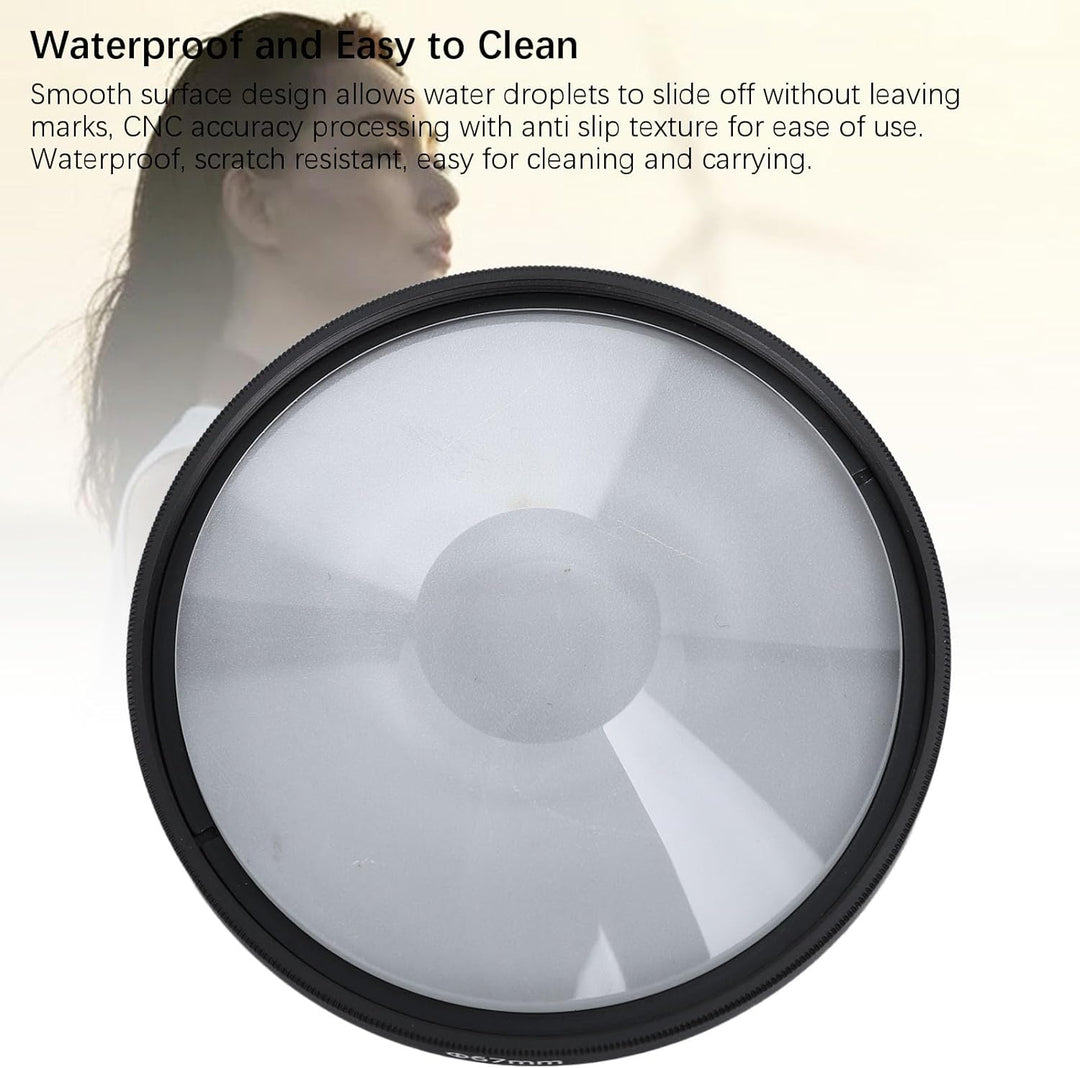 ciciglow 62 mm Spiralförmiger Halo-Effektfilter aus Optischem Glas, MRC-Beschichtung, Wasserdicht, K