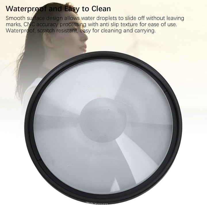 ciciglow 62 mm Spiralförmiger Halo-Effektfilter aus Optischem Glas, MRC-Beschichtung, Wasserdicht, K