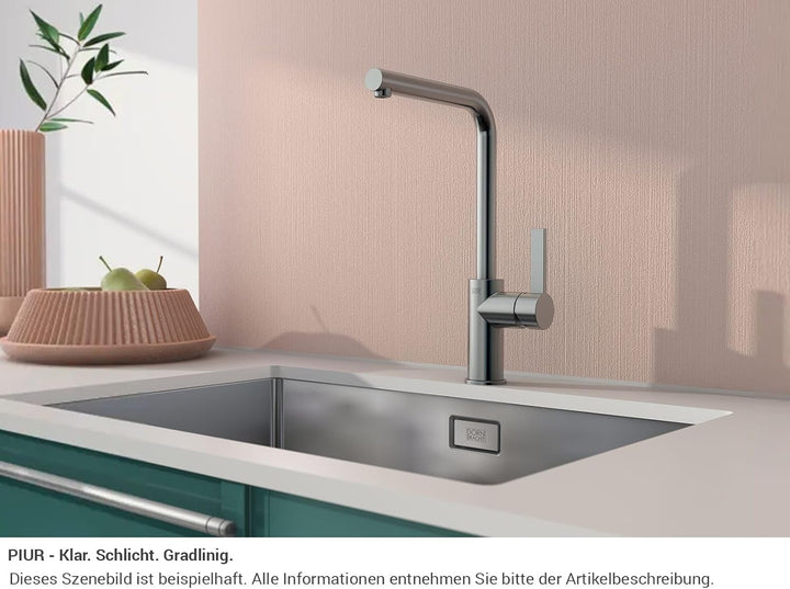 Dornbracht Piur Edelstahl Finish Gebürstet 33900210-70 Hochdruckarmatur