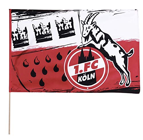1. FC Köln Fahne/Stockfahne 60x90 cm ** Wappen **