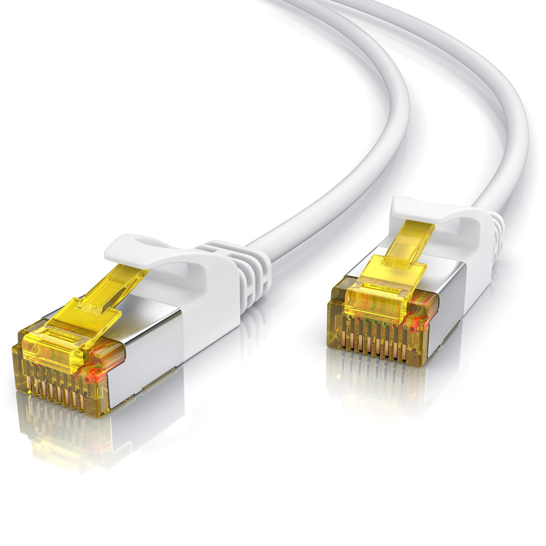CSL - CAT 7 Netzwerkkabel Slim - 15m - Patchkabel – RJ45 – LAN Ethernet Gigabit Kabel – 10000 Mbit –