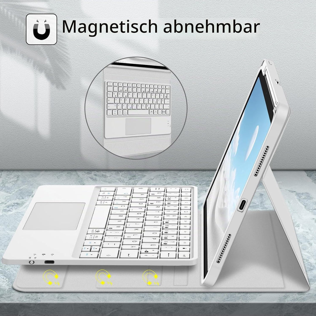 FINTIE Tastatur Hülle für iPad 11. Generation 2025 11", iPad 10. Generation 2022 10.9" Schutzhülle m