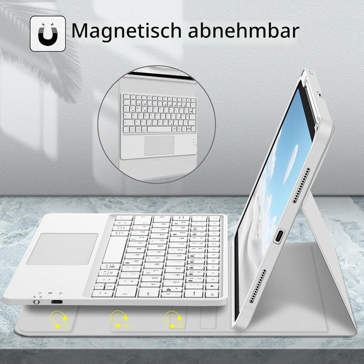 FINTIE Tastatur Hülle für iPad 11. Generation 2025 11", iPad 10. Generation 2022 10.9" Schutzhülle m