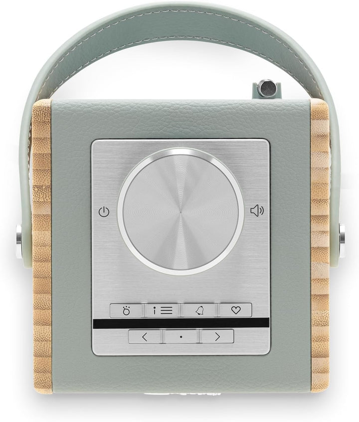 Rambler Midi Retro-Radiowecker, tragbar, Dab+/FM/Bluetooth, Himmelblau