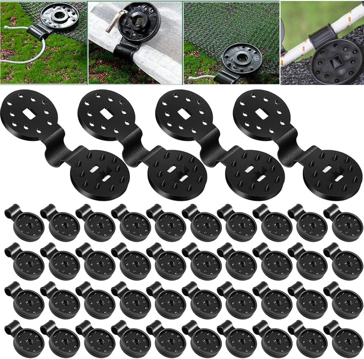 Kunststoff-Clips für Schutzttuch, Sonnensegel, Schattiernetz, Gartenblumenpflanzen, Rasenschatten 75