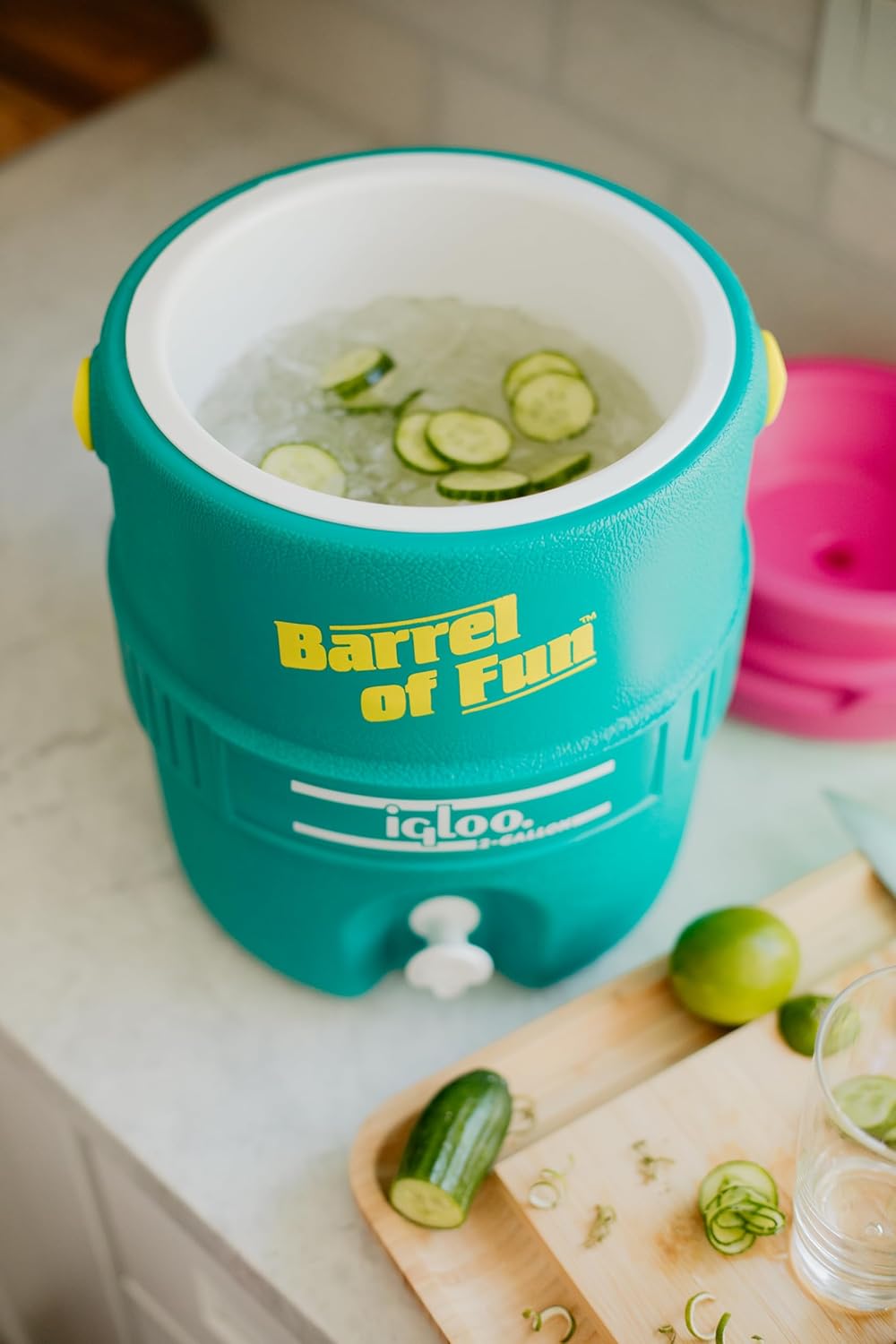 Igloo Retro Party Wasserkrug Kühler 2 Gallonen Jade, Jade