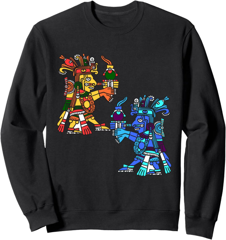 Azteken Aztec Kämpfer Krieger Maske Zivilisation Sweatshirt