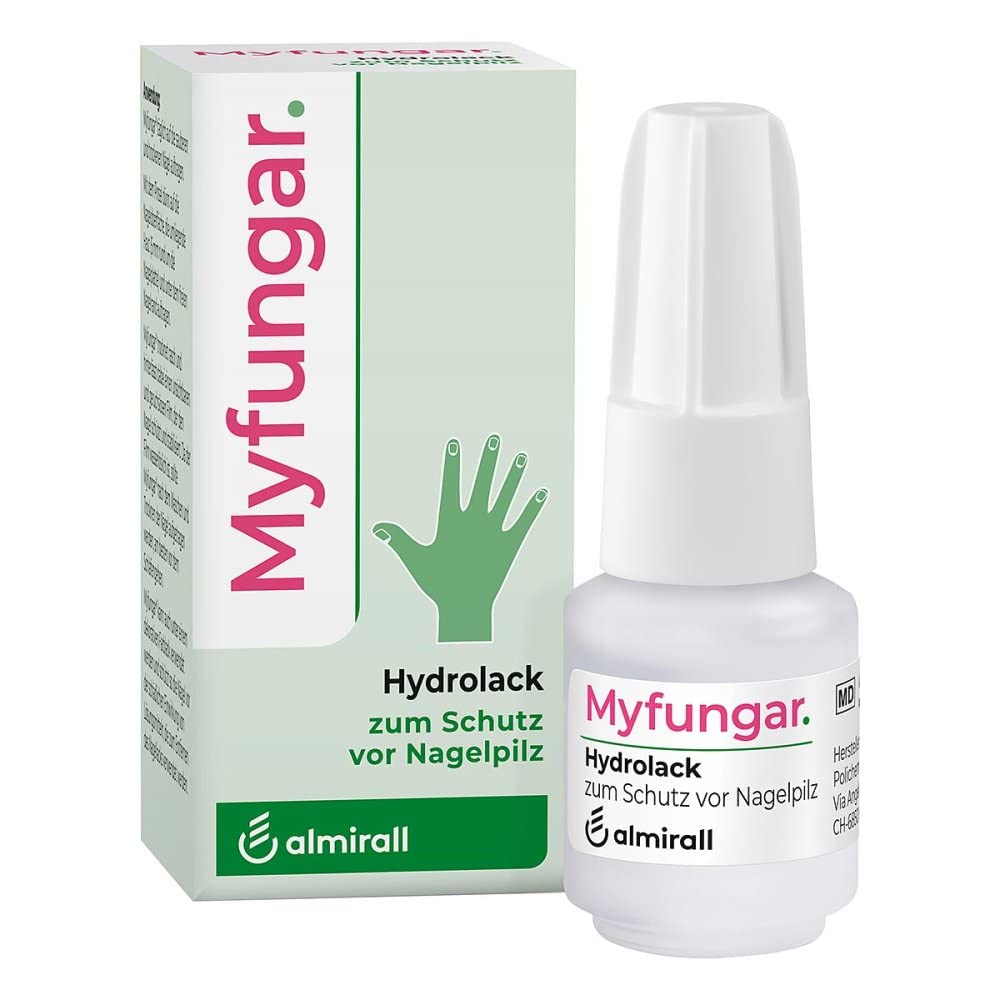 Nagellack, Hydrolack zum Schutz vor Nagelpilz, wirkt gegen Pilzerreger, mit HPCH & Octopirox, für ge