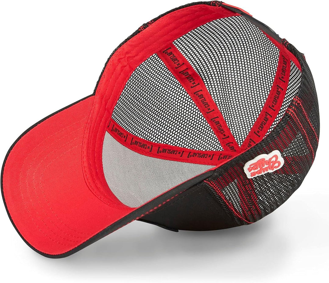 Capslab Trucker Cap mit Patch – Chupa Chups Logo – Offiziell lizenzierte Retro Cap – Snapback verste