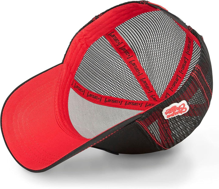 Capslab Trucker Cap mit Patch – Chupa Chups Logo – Offiziell lizenzierte Retro Cap – Snapback verste