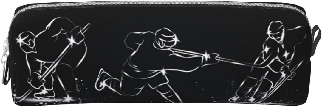 Federmäppchen Eishockeyspieler Eishockey Federmappe Etui für Jungen Mädchen Grosse Schulsachen Feder