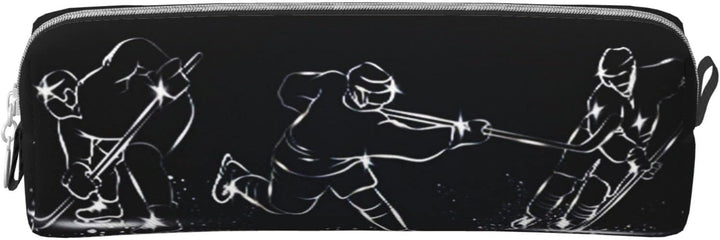 Federmäppchen Eishockeyspieler Eishockey Federmappe Etui für Jungen Mädchen Grosse Schulsachen Feder