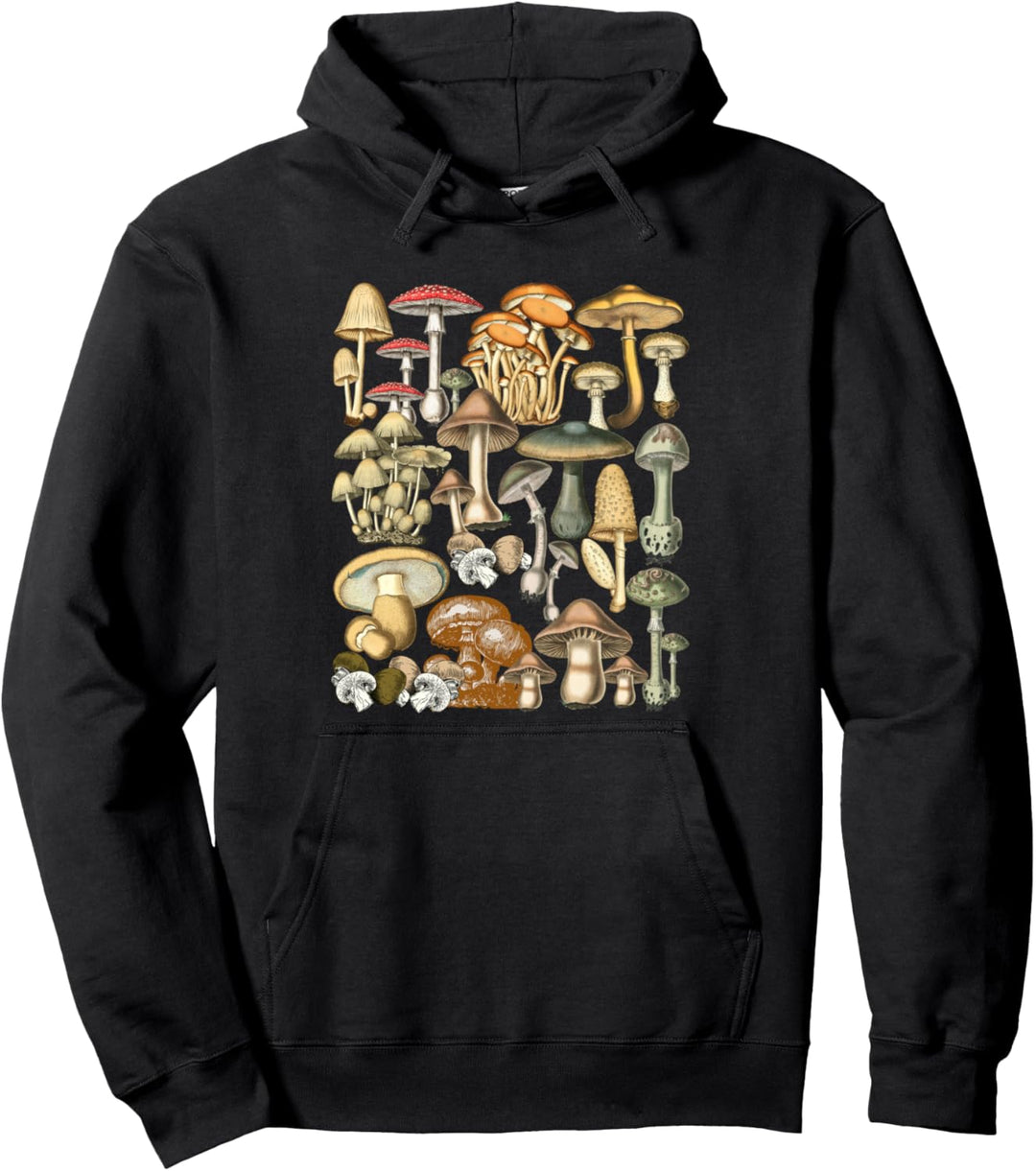 Pilz Mykologie Pilze Mykologe Retro Pilze Grafik Pullover Hoodie