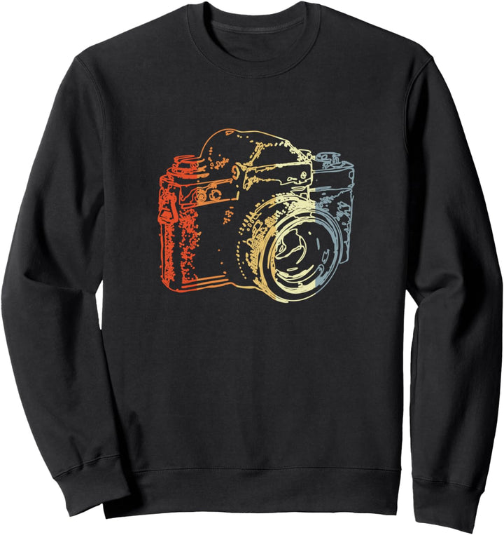 Analoge Fotografie Vintage Kamera Zeichnung Retro Sweatshirt
