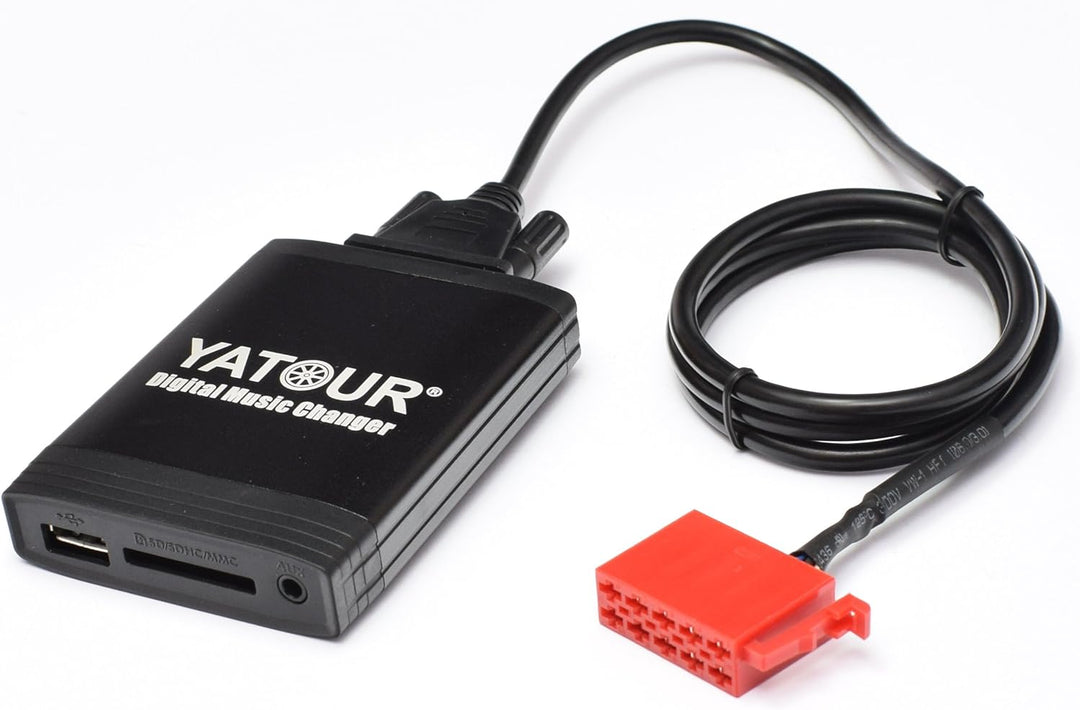 Yatour YT-M06-MB Digitaler Musikadapter für USB, SD, AUX, Adapter kompatibel mit Mercedes W140, W202