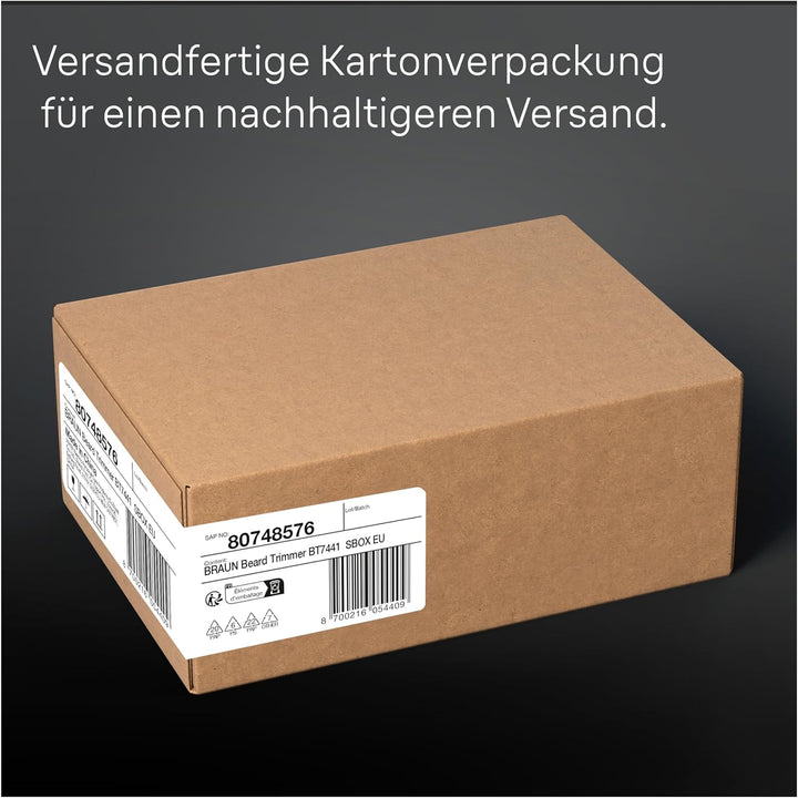Braun Barttrimmer, Bartschneider/Trimmer/Haarschneider Herren, Haarschneidemaschine Profi (recycelba