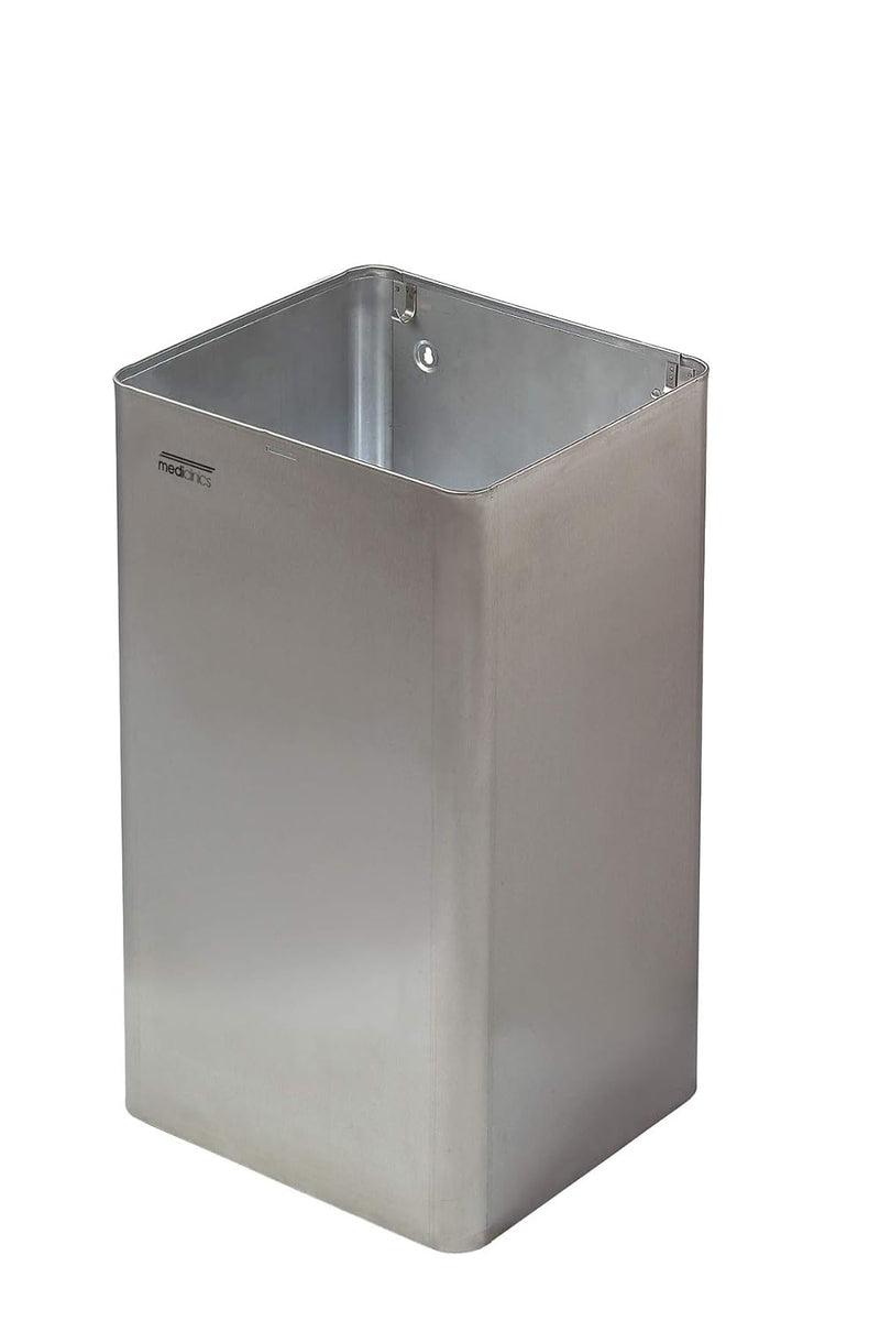 All Care 11065 Dutch Bins Edelstahl Offener Abfallbehälter, 65 Liter 65 liters stainless steel, 65 l