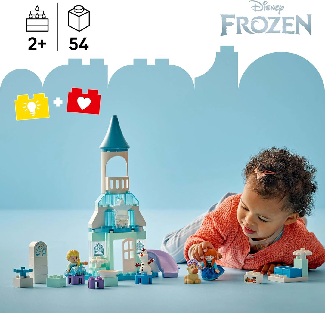 LEGO DUPLO │ Disney Annas und Elsas Party im Eispalast - Frozen Spielzeug mit ELSA Figur, Lichtstein