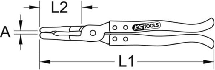 KS Tools 115.1061 Ventilschaftabdichtungszange, 275mm