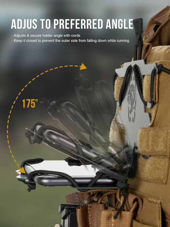 OneTigris Plattenträger Telefon Halterung Handyhalter Montageplatte für Plate Carrier Taktische West