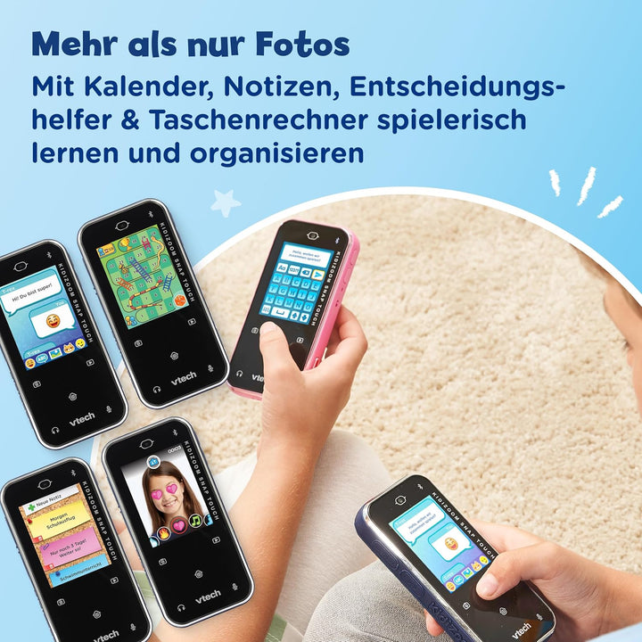 VTech KidiZoom Snap Touch – Kinderkamera im Smartphone-Format mit Touchscreen, Selfie- und Videofunk