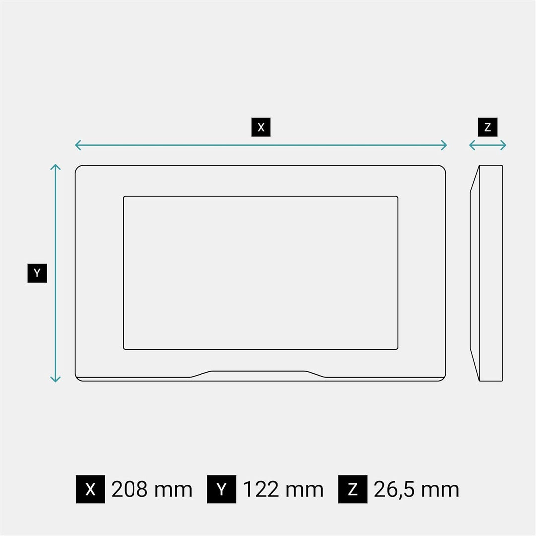 LEGRAND, EASYKIT Plus Video-Innenstelle, 7"-Hochglanz-Farbmonitor, Sensortasten, individuelle Einste